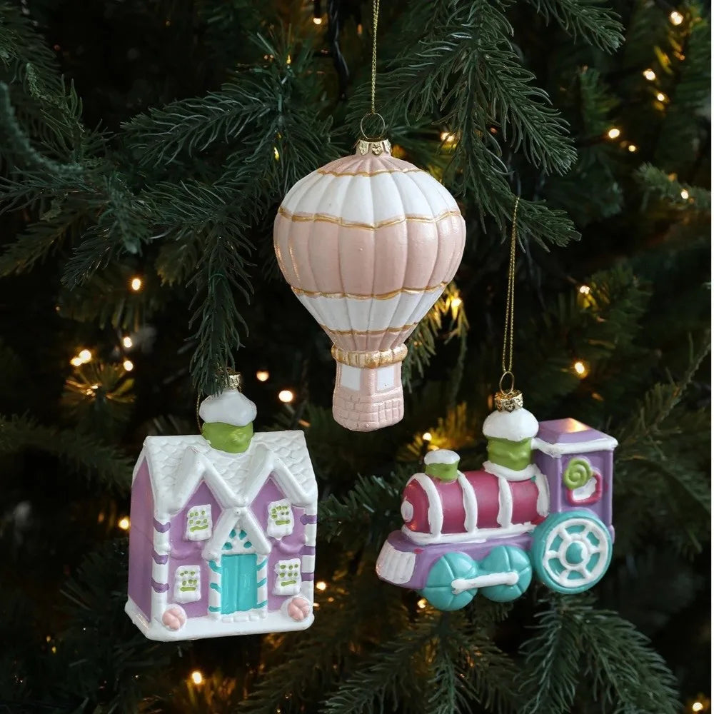 Macaron Christmas Tree Ornaments – DIY Plastic Hanging Pendants