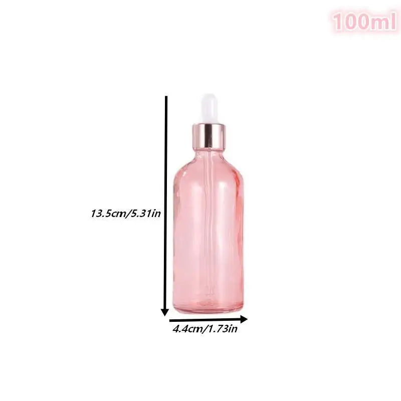 Glass Dropper Bottles 5–100ml Rose Gold Lid | Essential Oil