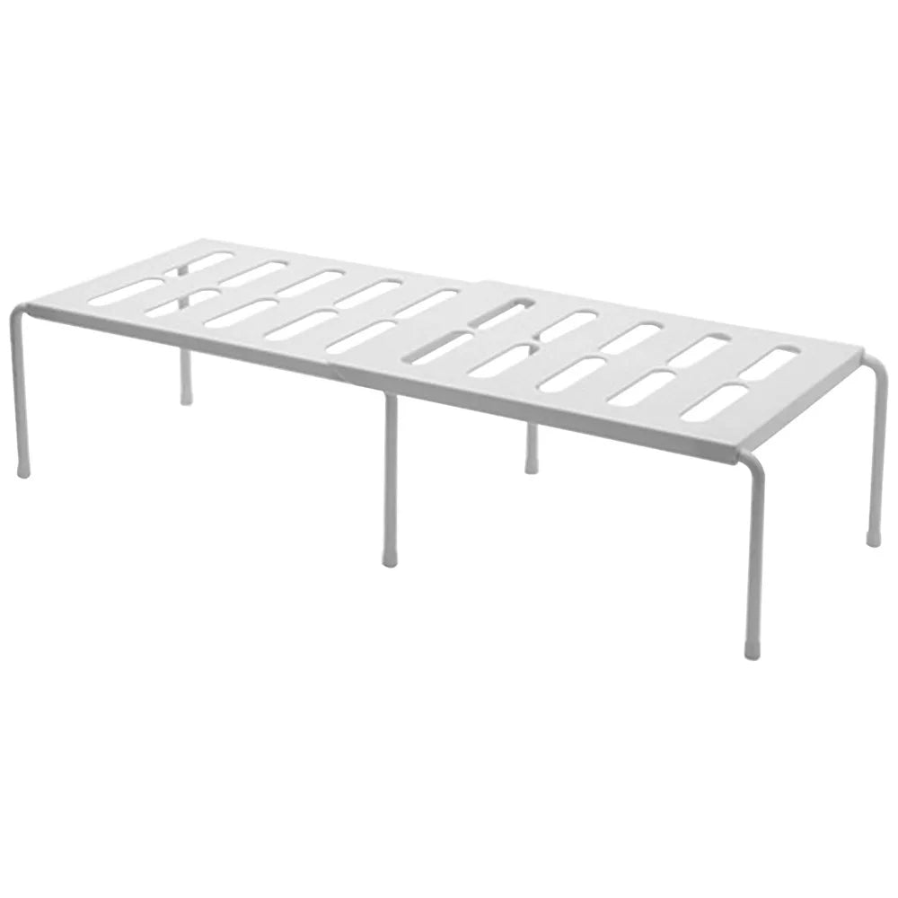 ABS Expandable Stackable Shelf – Kitchen & Bathroom Rack