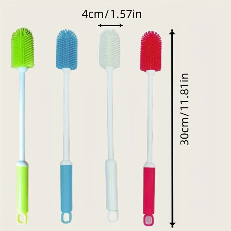 Long Handle Silicone Bottle Cleaning Brush – Non-Slip Grip