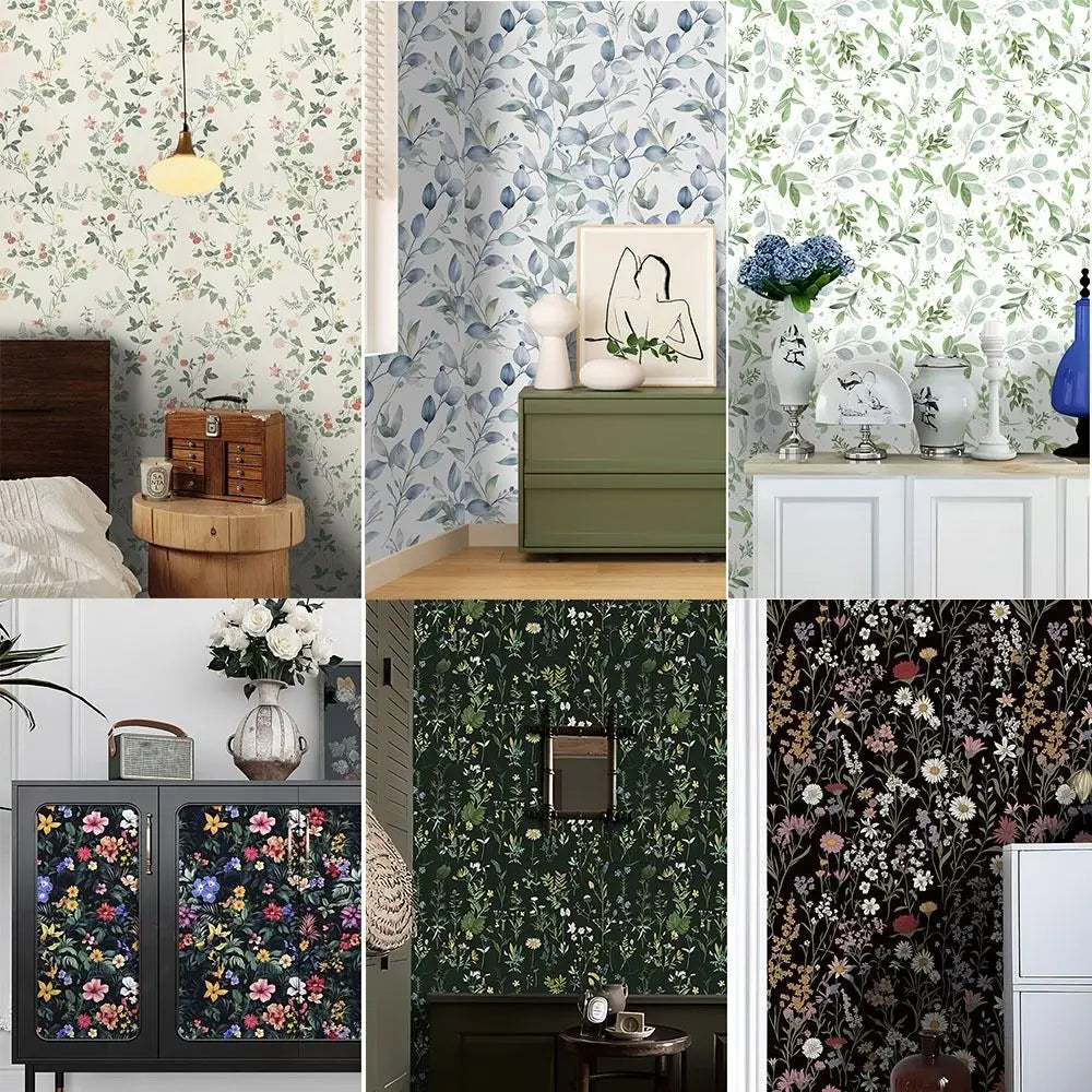 French Floral Peel & Stick Wallpaper – Removable PVC Sticker