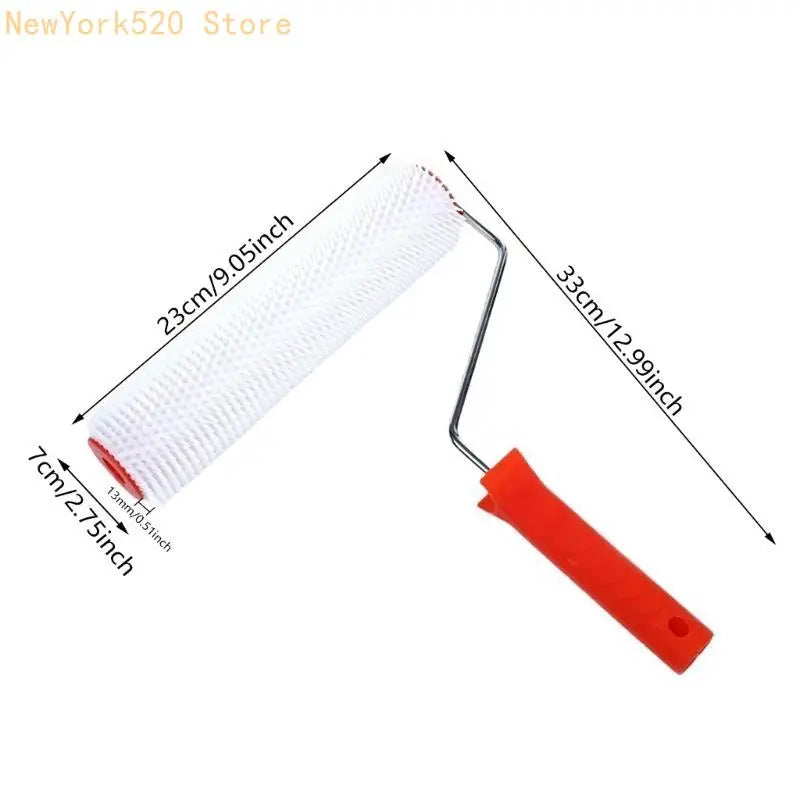 Spiked Defoaming Roller – Rubber Spike Leveling Screed Tool