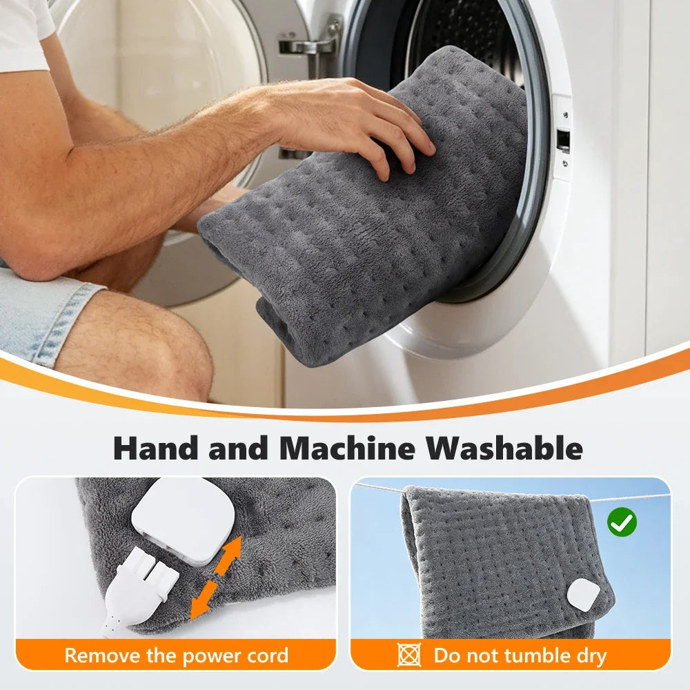 VIBE Electric Heating Pad 60x30cm | 10 Levels, Auto-Off Timer