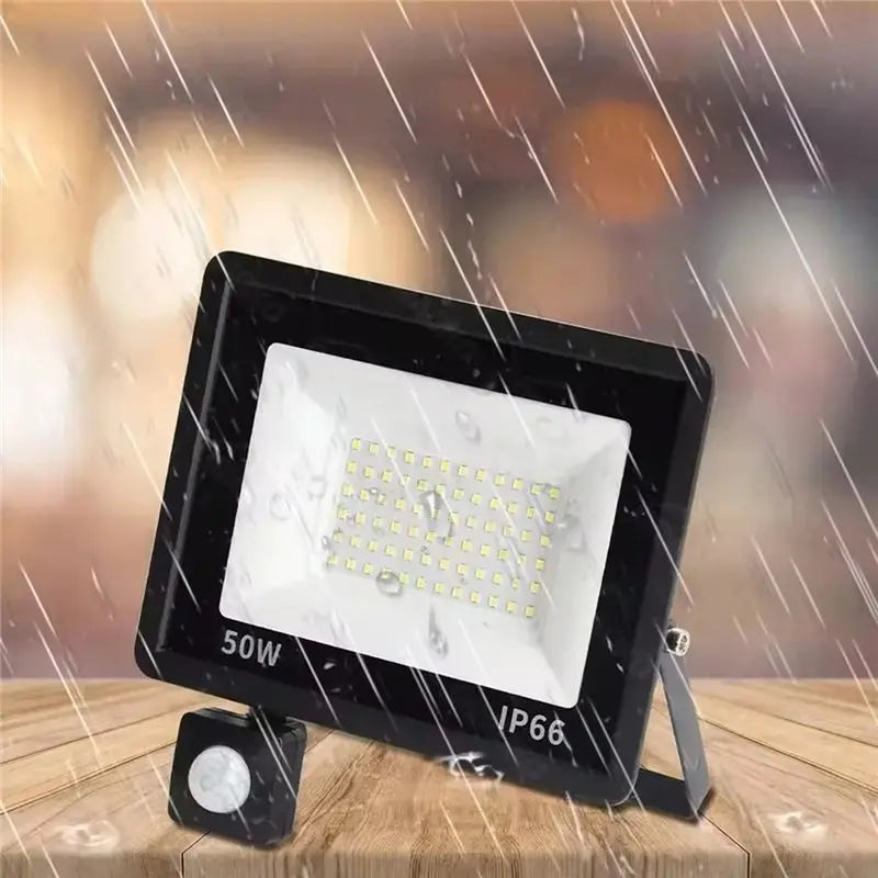 50W LED Outdoor Floodlight with Motion Sensor – IP66 Waterproof