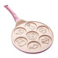 7-Hole Animal Mini Pancake Pan – Non-Stick Breakfast Griddle