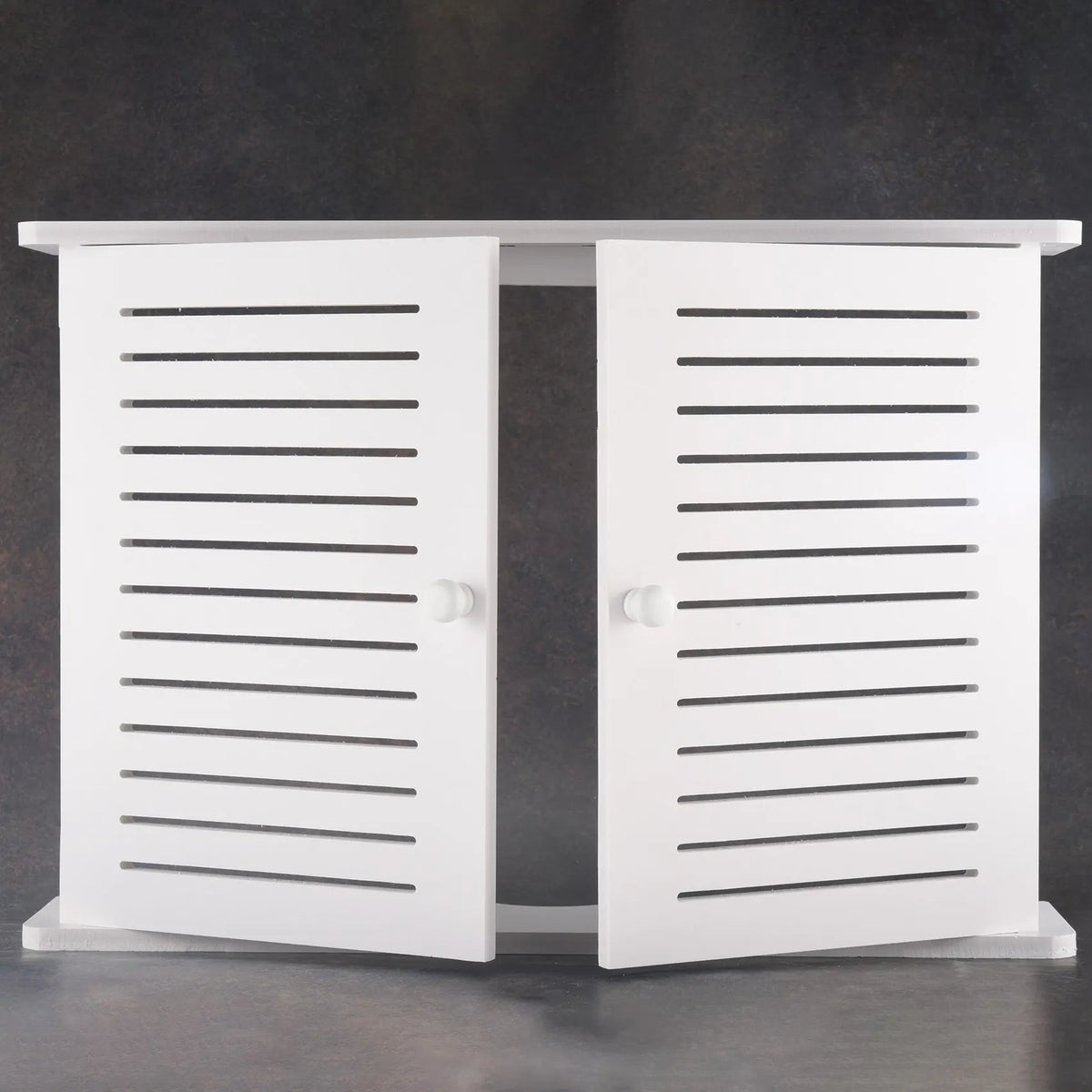 Wooden Wall-Mount Wi-Fi Router & Cable Storage Shelf Box