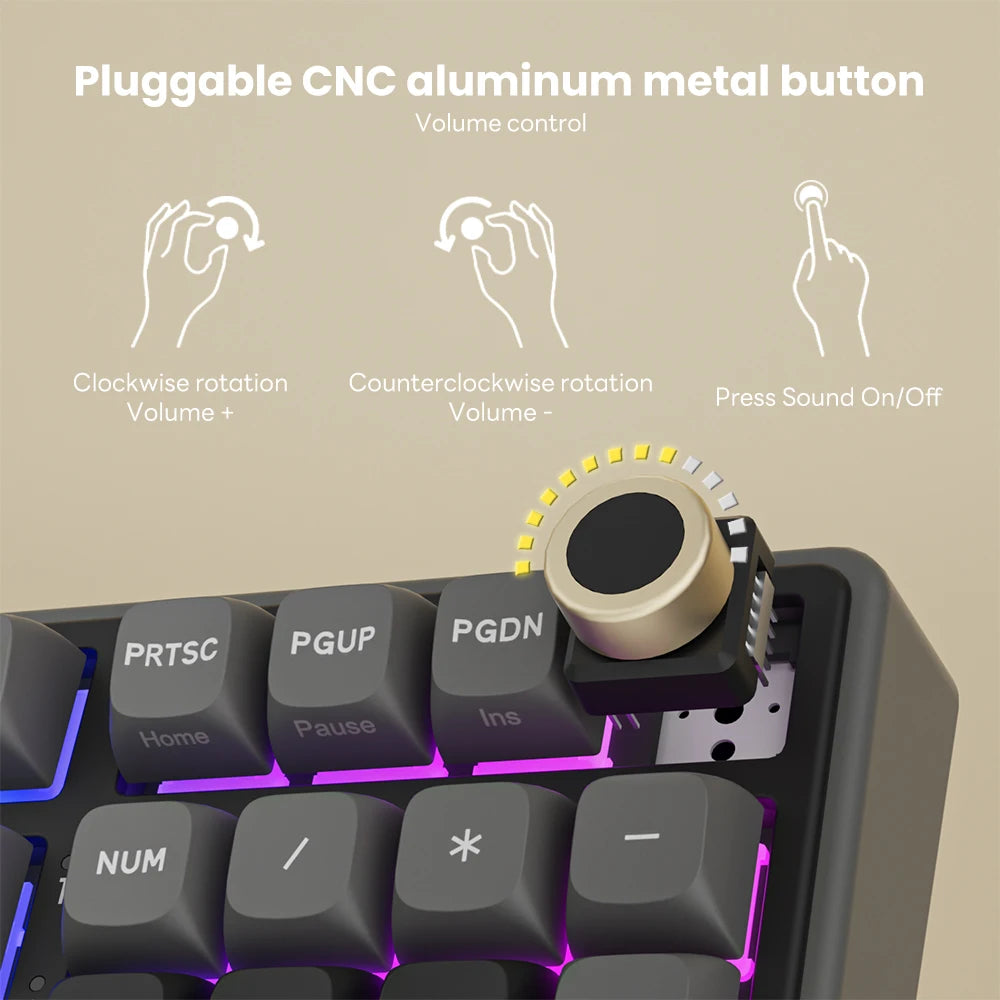 RK R98Pro 98-Key Gasket Mechanical Keyboard RGB Hot-Swap