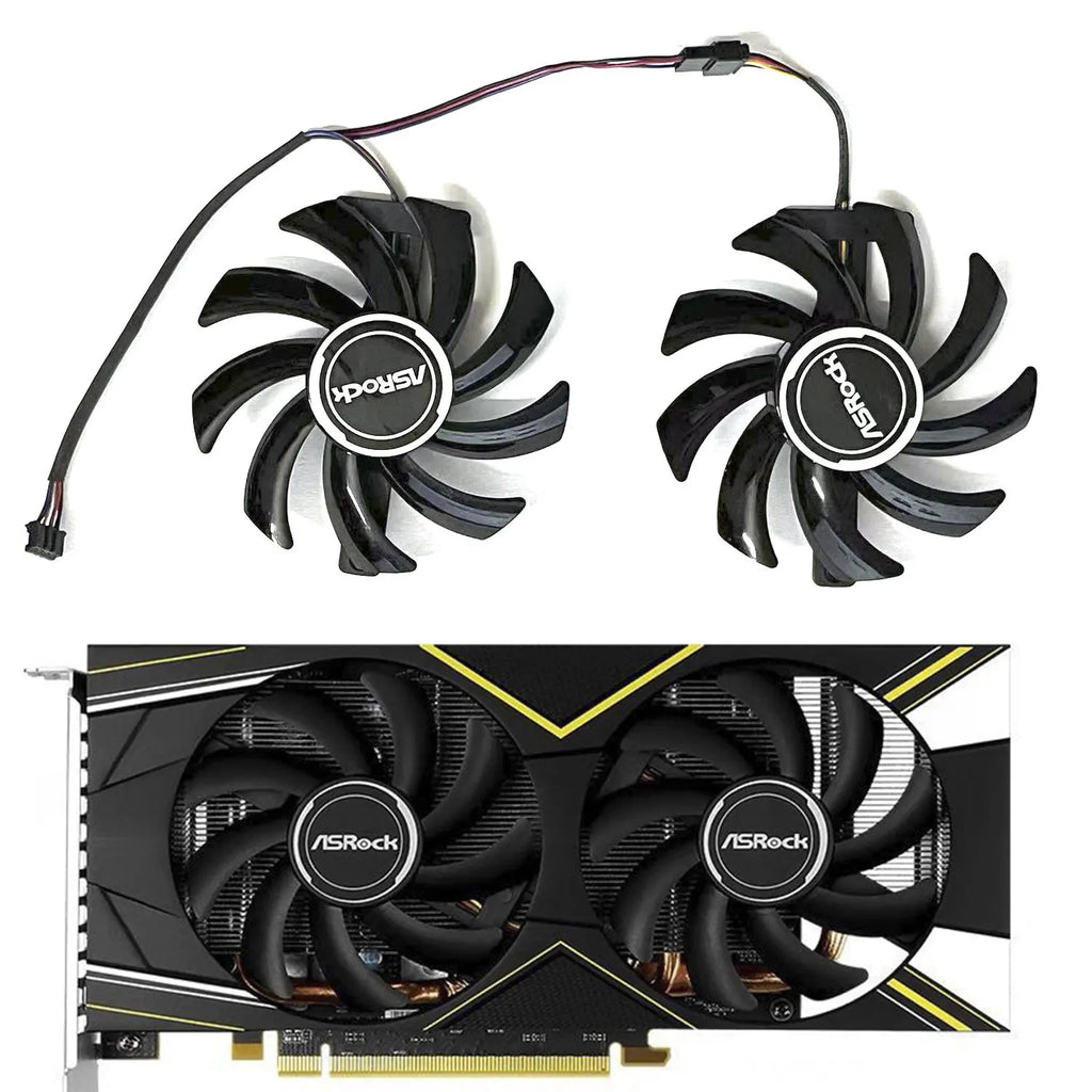 GPU Fan PVA080E12R 4-PIN for ASRock RX 570 590 5500XT 5600XT