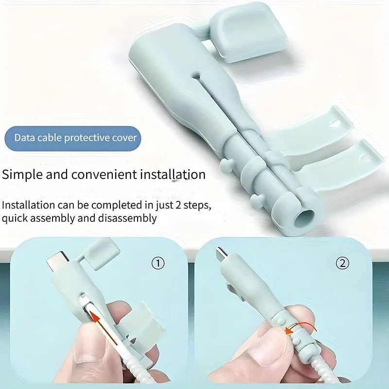 USB-C Cable Protectors – Silicone Anti-Break Sheaths 5/10 Pack