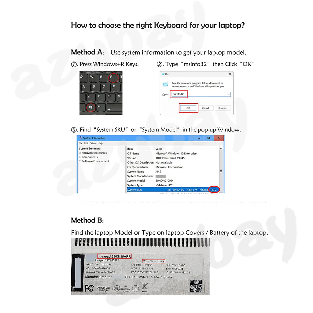 AZUBAY Nordic Backlit Keyboard – ThinkPad T470S T460S 13 Gen 2