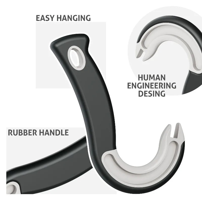 Easy-Grip Hook Can Opener – Stainless Steel & Plastic
