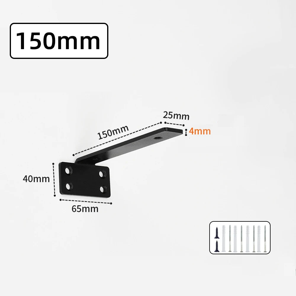 4MM Invisible Floating Shelf Brackets – Heavy Duty Wall L Brackets