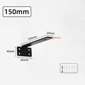 4MM Invisible Floating Shelf Brackets – Heavy Duty Wall L Brackets