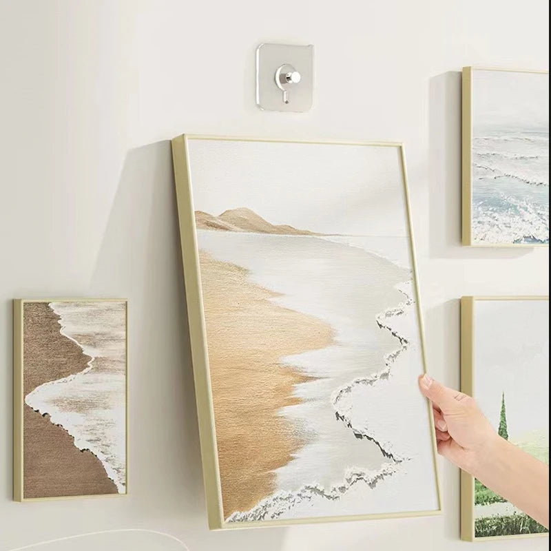 10-Pack Self-Adhesive Wall Hooks – No-Drill Transparent Hangers