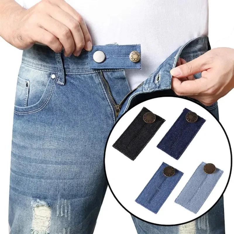 Denim Stretchable Waistband Extender Buckle for Jeans