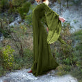 Women's Gothic Victorian Long Sleeve Maxi Dress | Medieval Costume