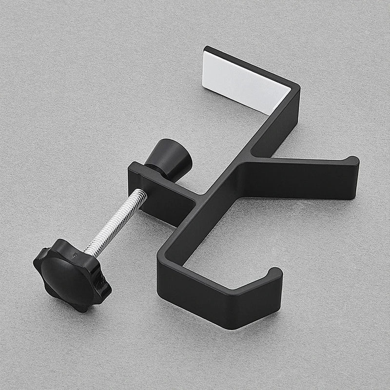 Adjustable Desk Edge Hook – Dual Bag & Headphone Hanger
