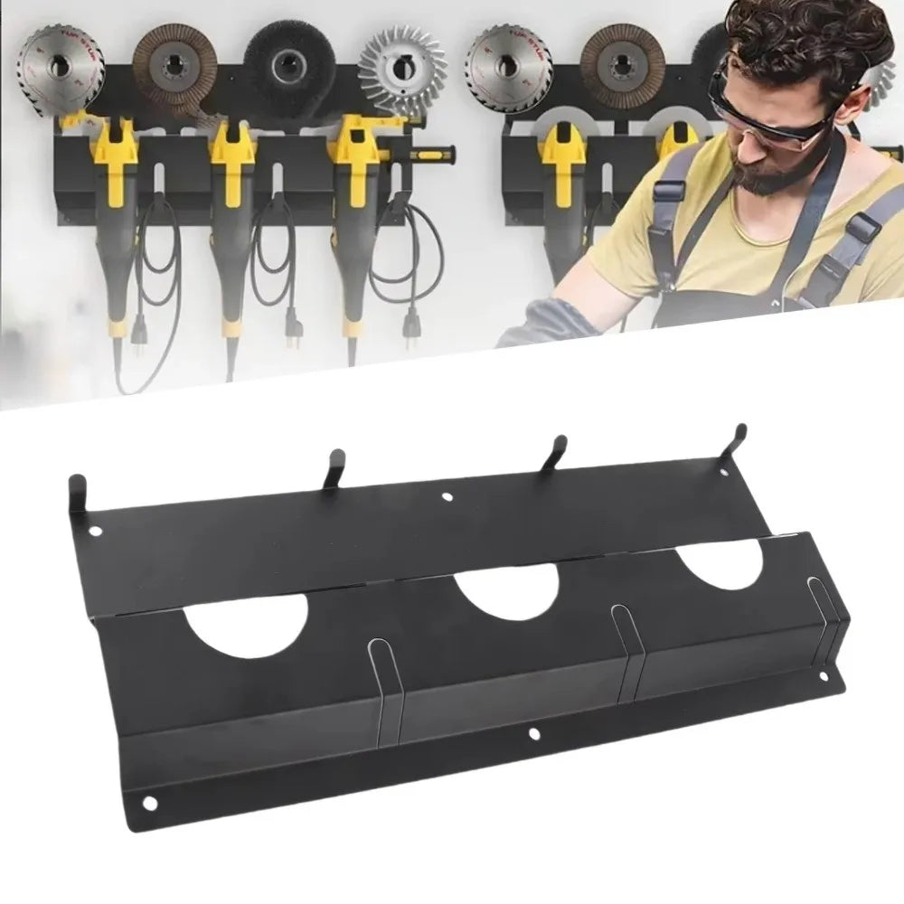 Wall Mount Angle Grinder Holder – Heavy-Duty Tool Storage Rack
