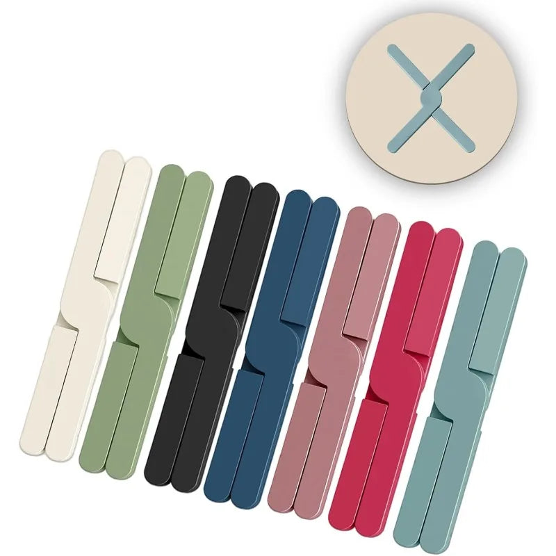 2-Pack Foldable Silicone Pot Mats – Heat-Resistant Trivets