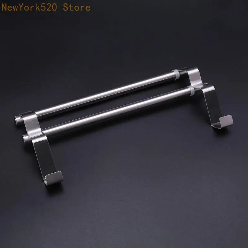 Extendable Over-Door Towel Rack Nonslip Hook – Stainless Steel