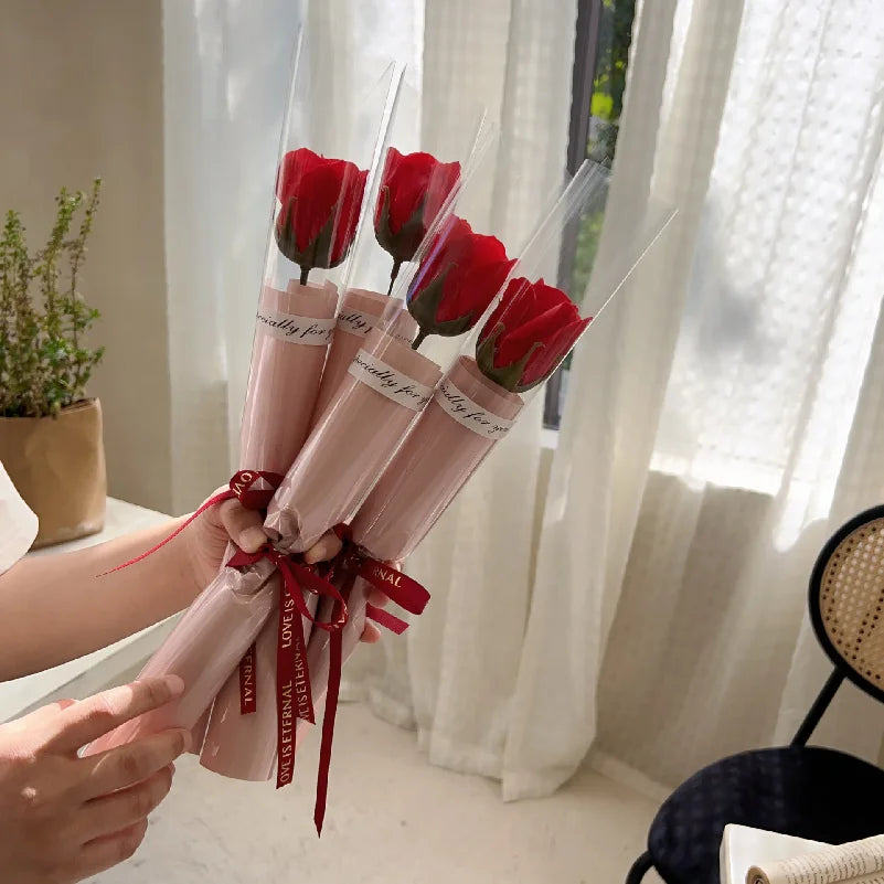 Carnation Soap Flower Gift – Fragrant Artificial Flower Decor