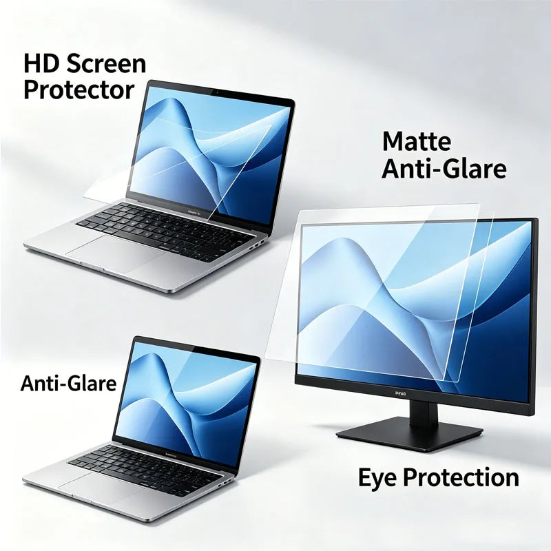 2-Pack HD Matte Anti-Glare Screen Protector Film 11"–24" Monitor