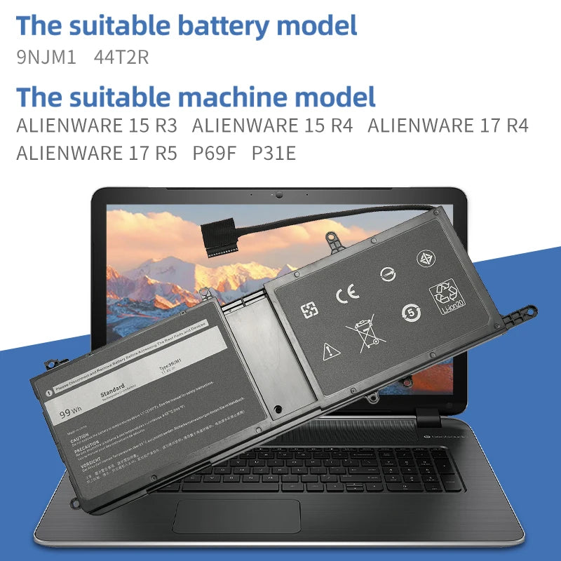 99Wh Dell Alienware 15 17 R3 R4 R5 Replacement Battery – SUOZHAN