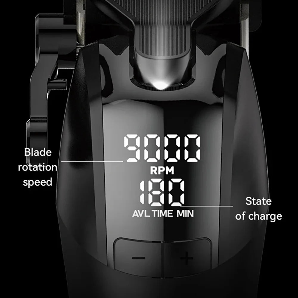 Kemei 9000RPM Cordless Hair Clipper Professional Grooming Kit