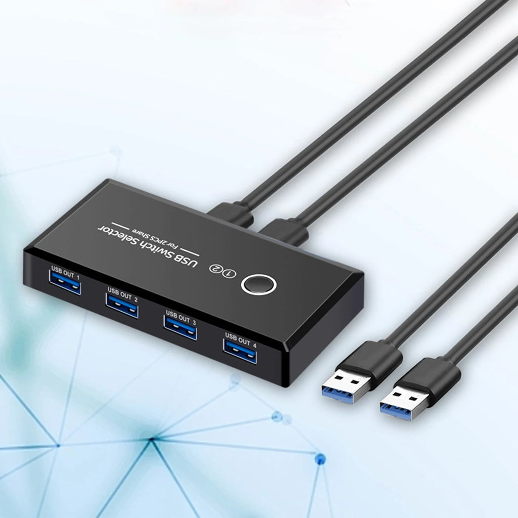 USB 3.0 Switch Selector – Share 4 USB Ports Between 2 PCs