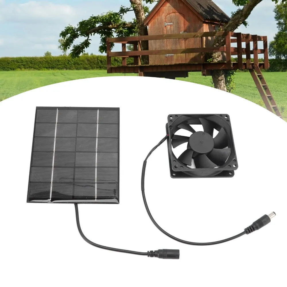 Solar Panel Fan Kit 2W 6V – Mini Ventilation for Chicken Coops