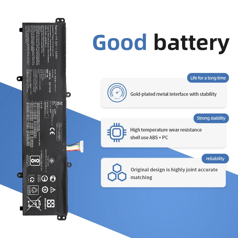 SUOZHAN B31N1911 11.55V 42Wh Battery for ASUS VivoBook