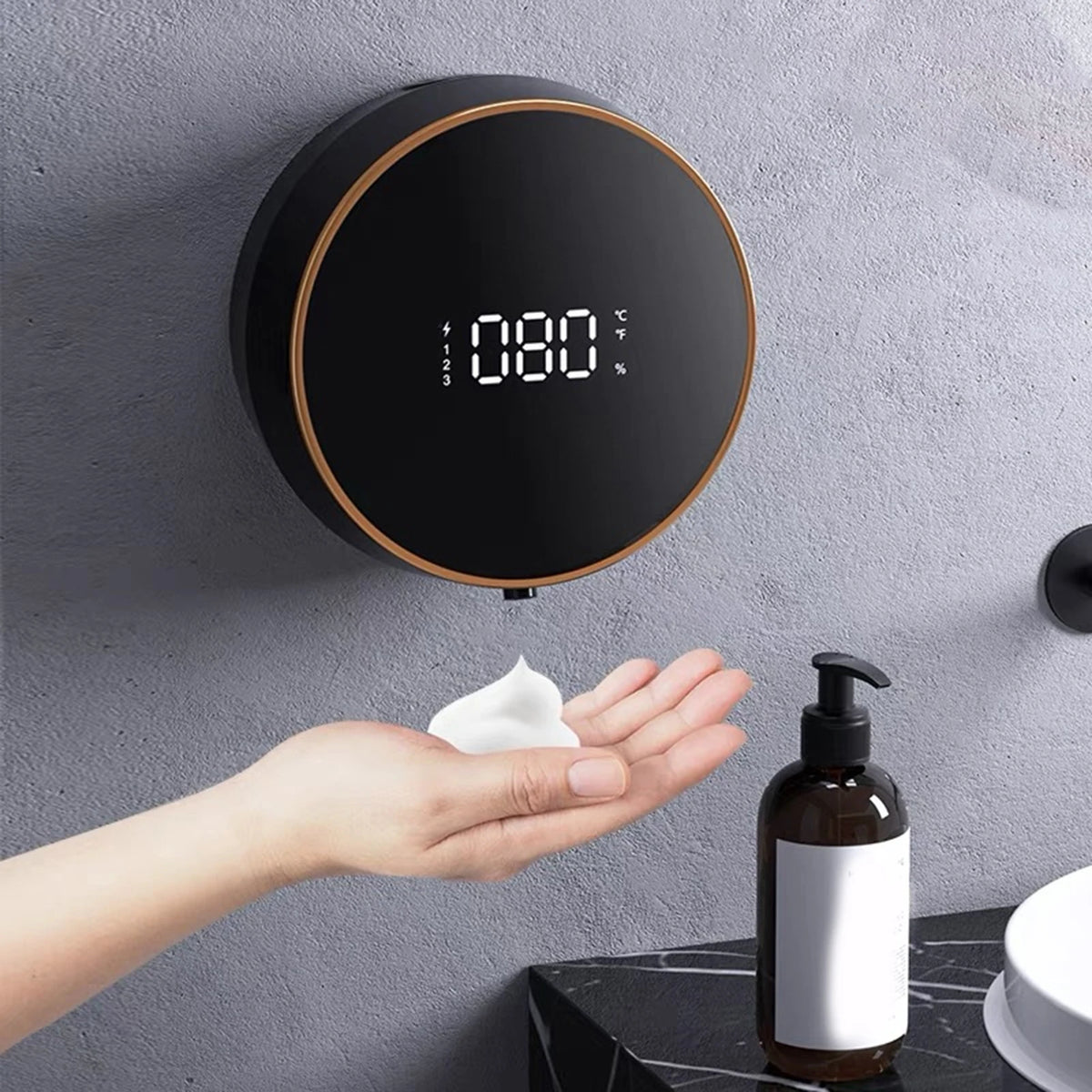 VIBE Touchless Foam Soap Dispenser with LED Display 300ml
