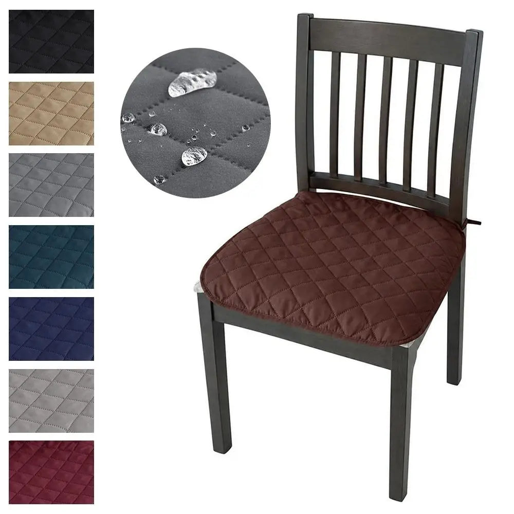 45x45cm Diamond Quilted Tie-On Chair Seat Cushion – Home & Office