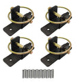 Quick-Release Wall-Mount Bucket Hooks Heavy-Duty Steel 4-Pack