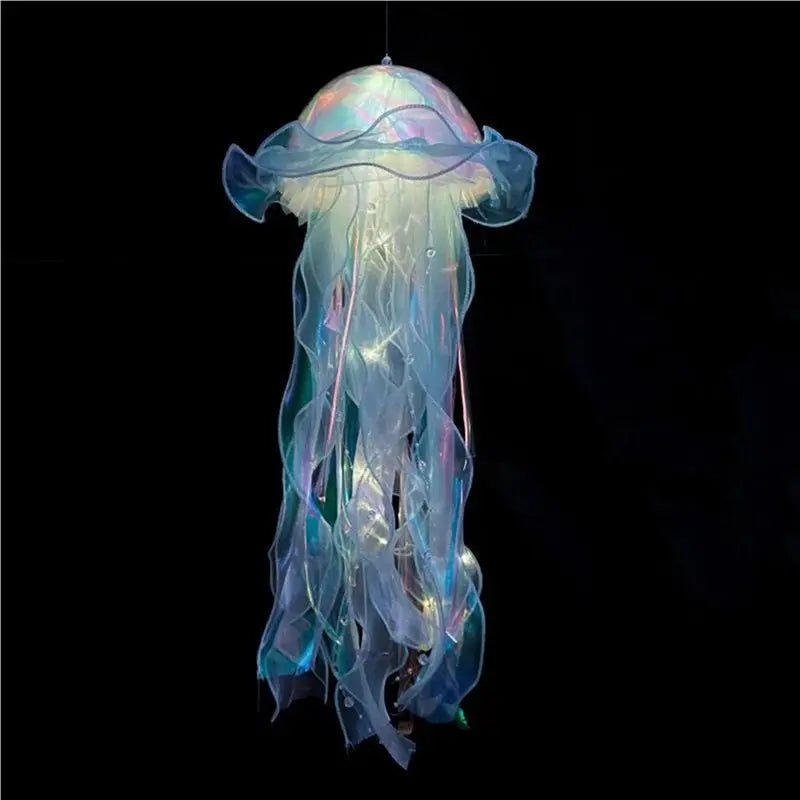 15-Pc Hanging Jellyfish Night Lights – Bedroom Atmosphere Lamp
