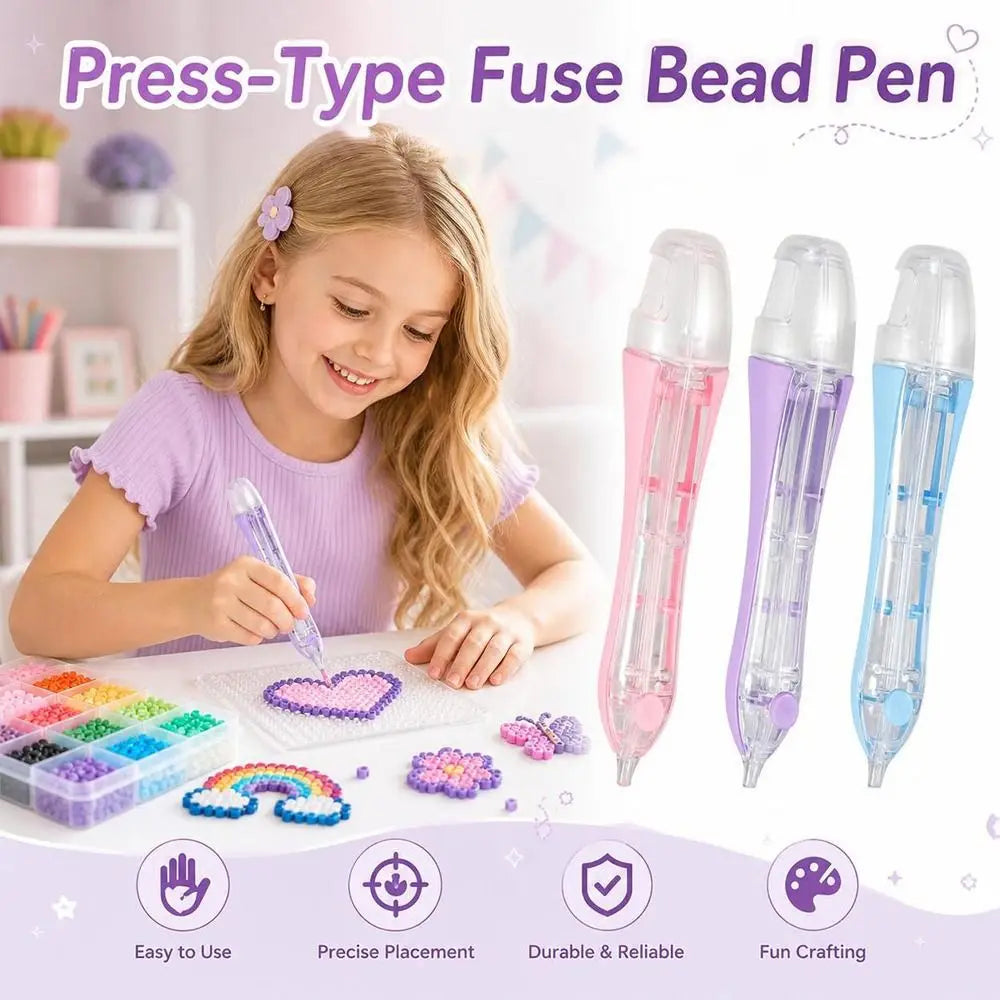 Automatic Fuse Bead Pen Press-Type DIY Tool for 2.6mm Beads