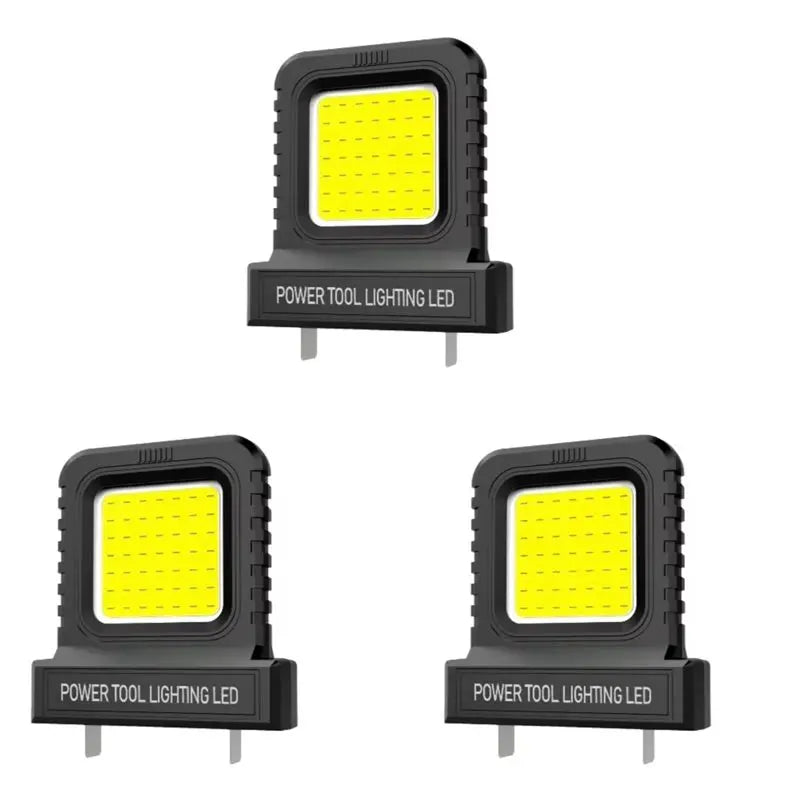 VIBE 14W 21V Battery LED Work Light Floodlight 3-Pack IP67