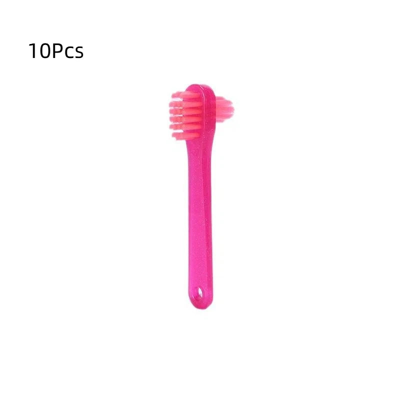 T-Shape Denture Brush Dual Head False Teeth Cleaner