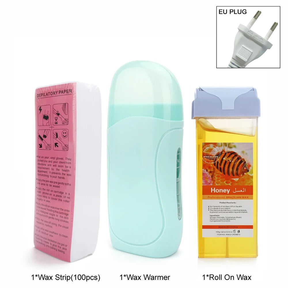 Unisex Roll-On Wax Heater Kit – Hot Cartridge Warmer Set