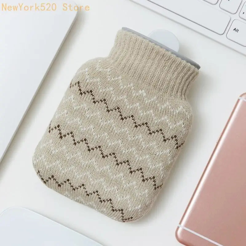 VIBE 300ml Silicone Hot Water Bottle with Soft Cover