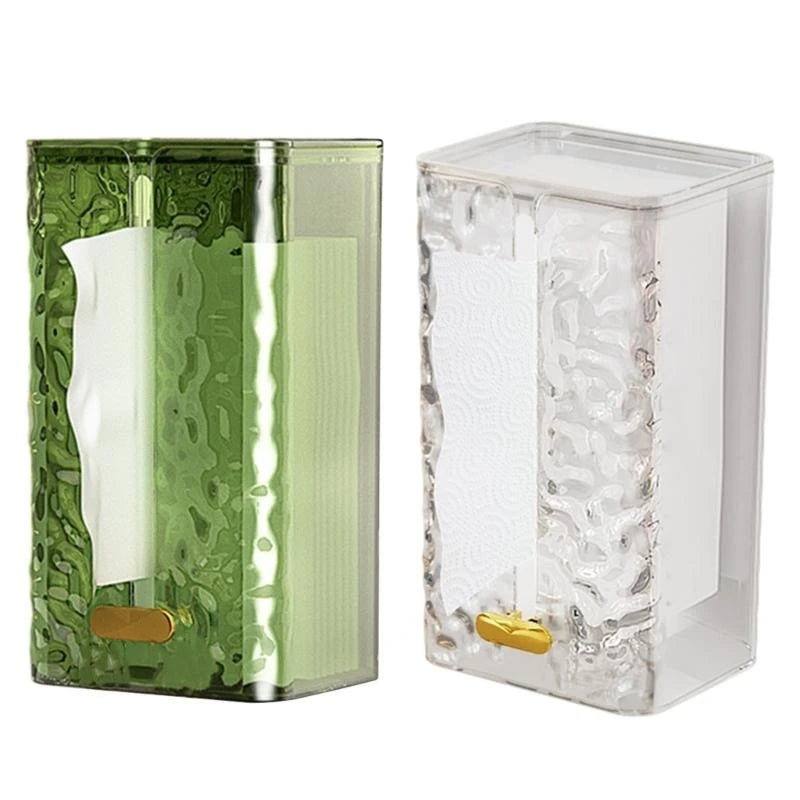 Wall-Mounted Plastic Tissue Box Cover & Cellphone Holder