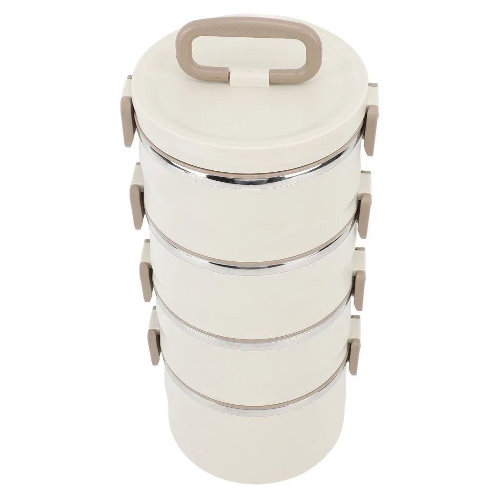 4-Tier 304 Stainless Steel Stackable Lunch Box 3300ml