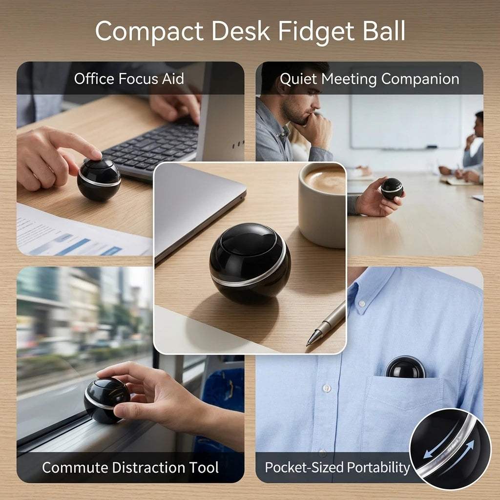 Zinc Alloy Metal Spinner Ball EDC Fidget Toy – Precision Bearing