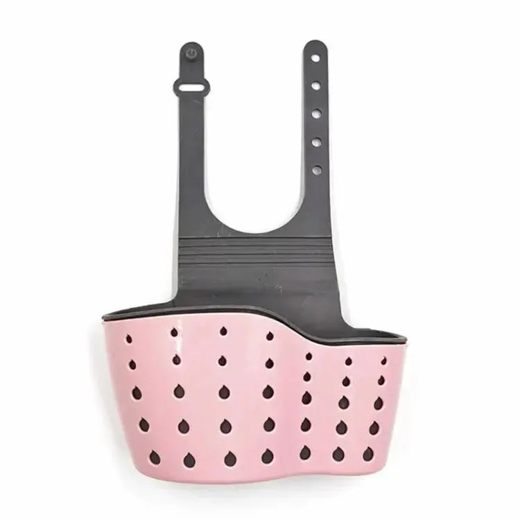 Adjustable Kitchen Sink Drain Basket – Sponge & Soap Holder