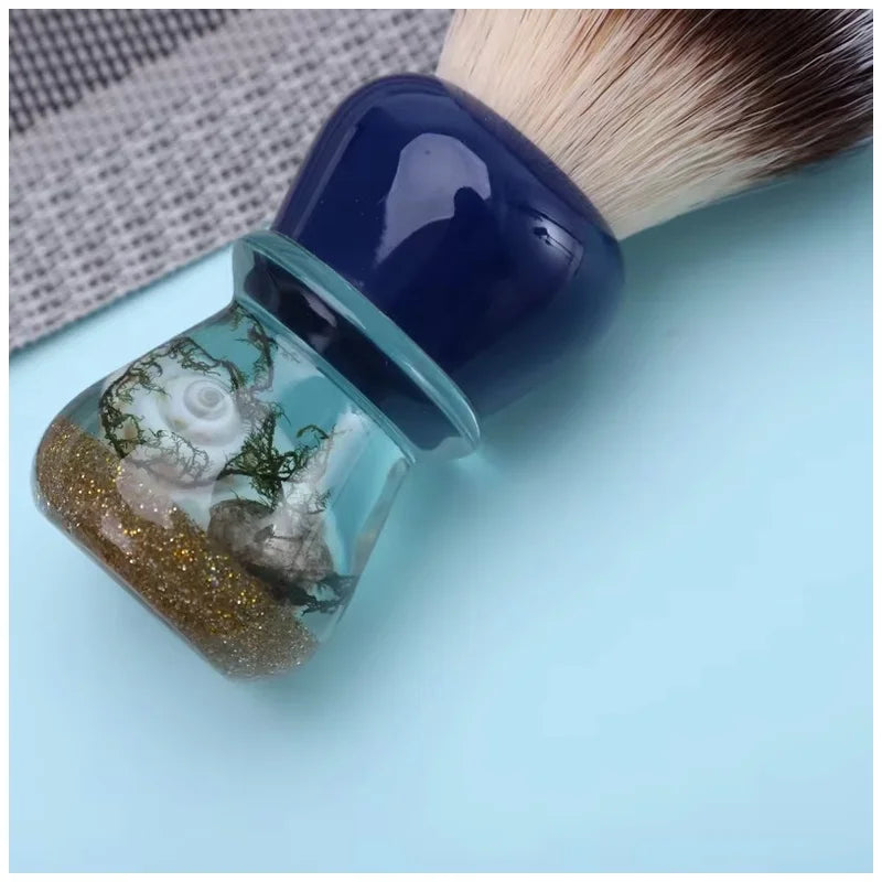YAQI Luxury Wet Shaving Brush – Seashell Resin Handle