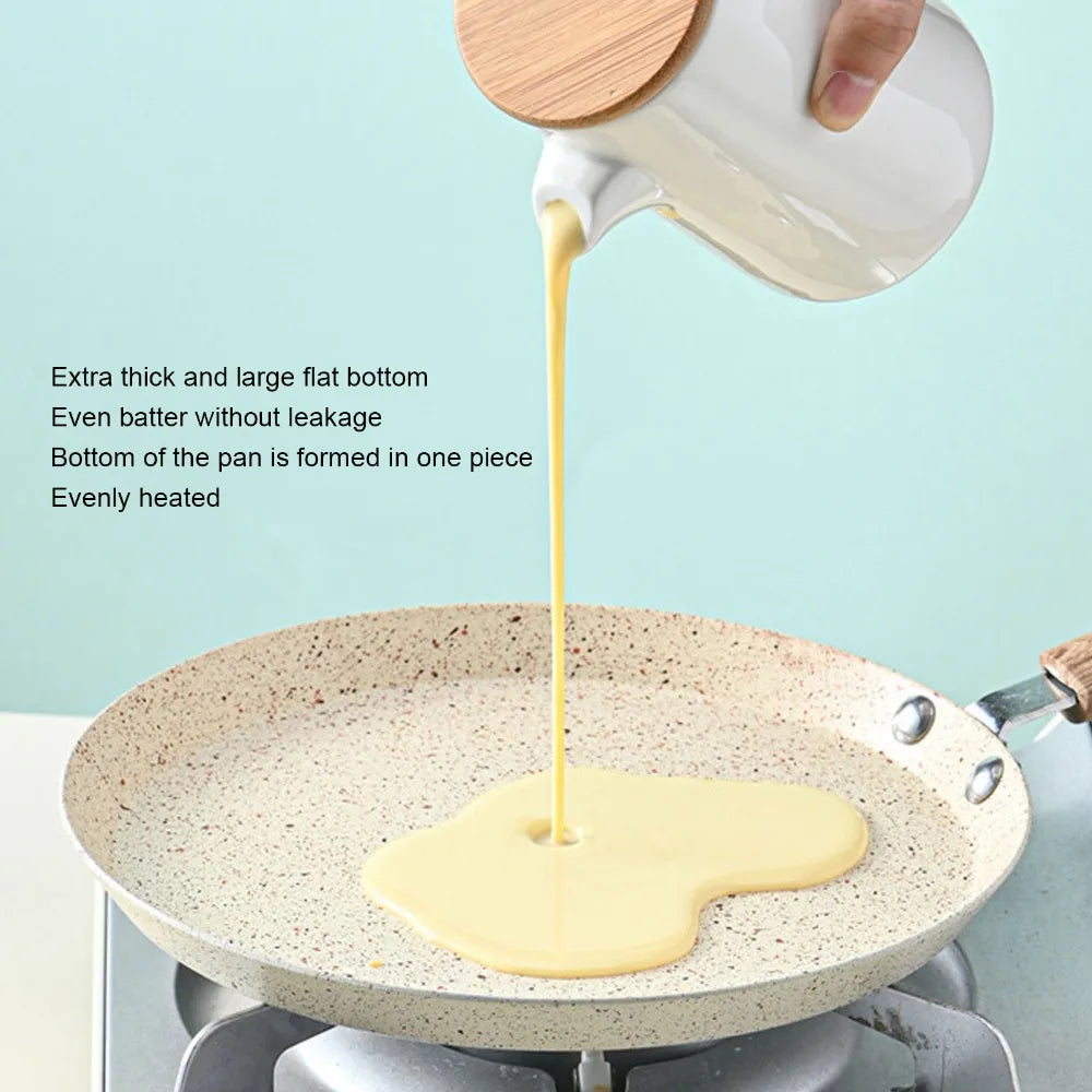 VIBE Beige Non-Stick Aluminum Frying Pan – Ergonomic Handle