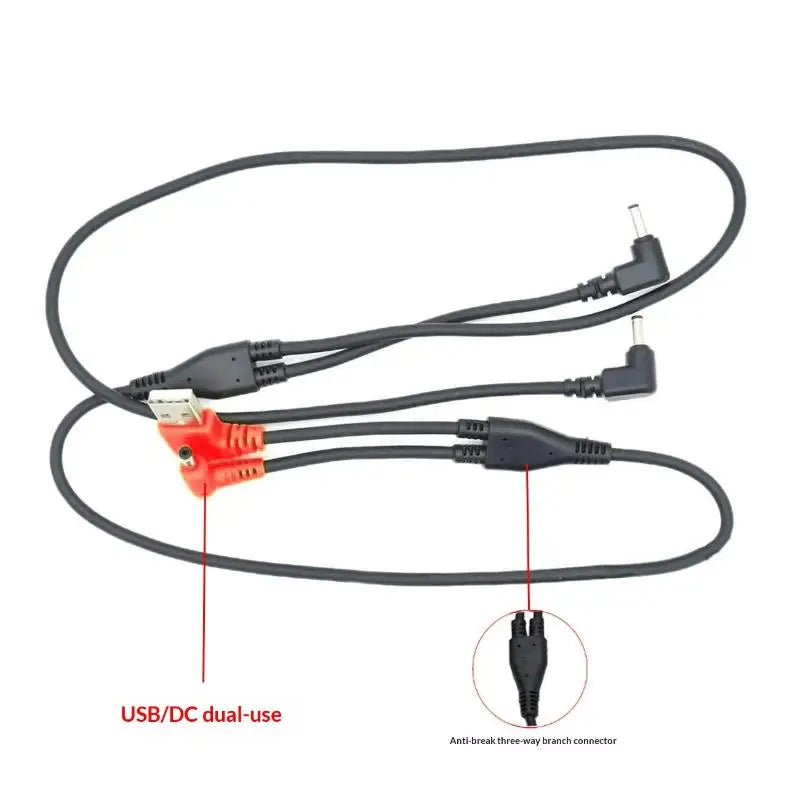 USB Fan Jacket Power Cable – 3-Speed, Powers 4 DC Fans