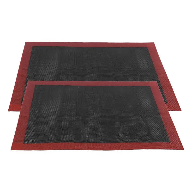 2-Pack Non-Stick Silicone Baking Mat – Perforated Mesh Oven Liner