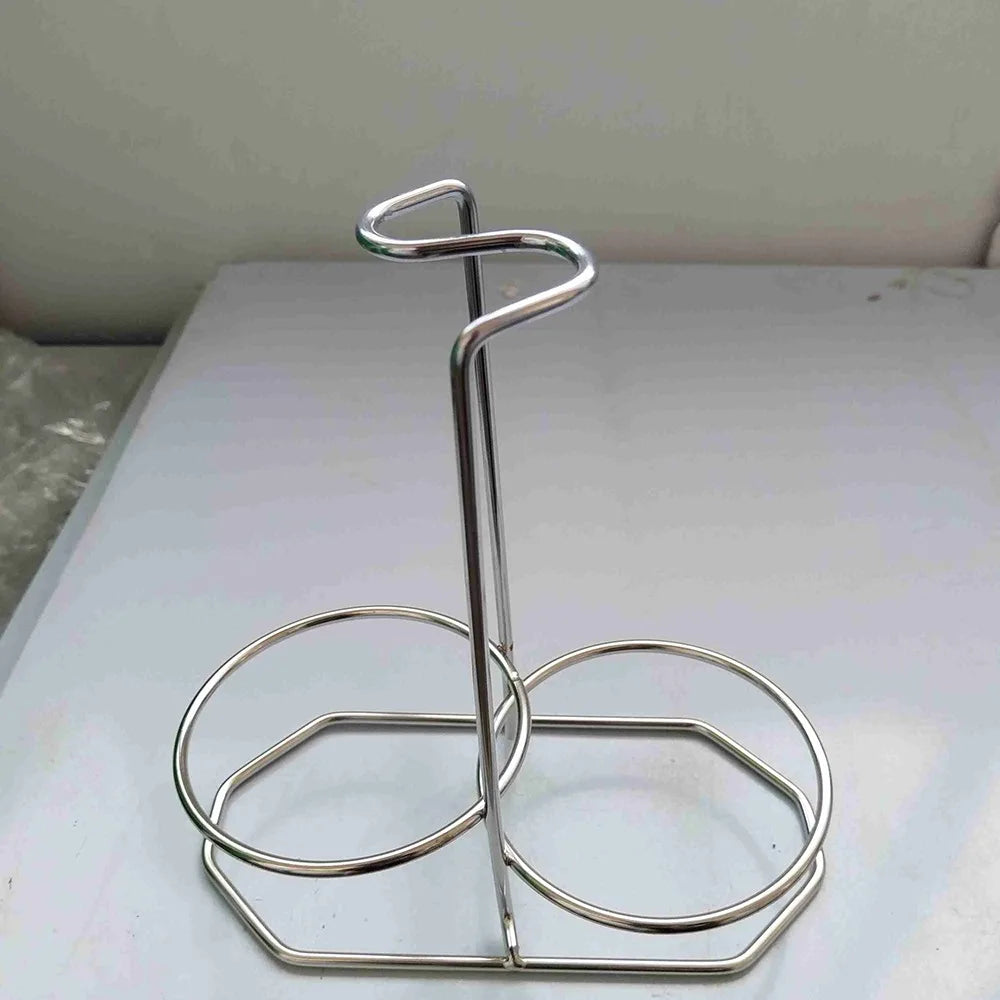 Vertical Stainless Steel Spoon Rest Stand Rack – Single/Double