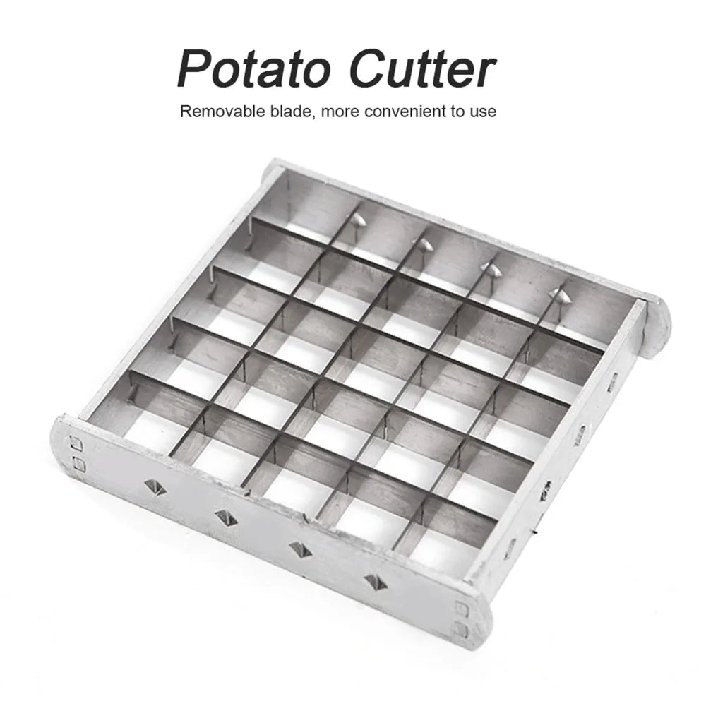 Stainless Steel Potato Cutter – Manual French Fries Slicer